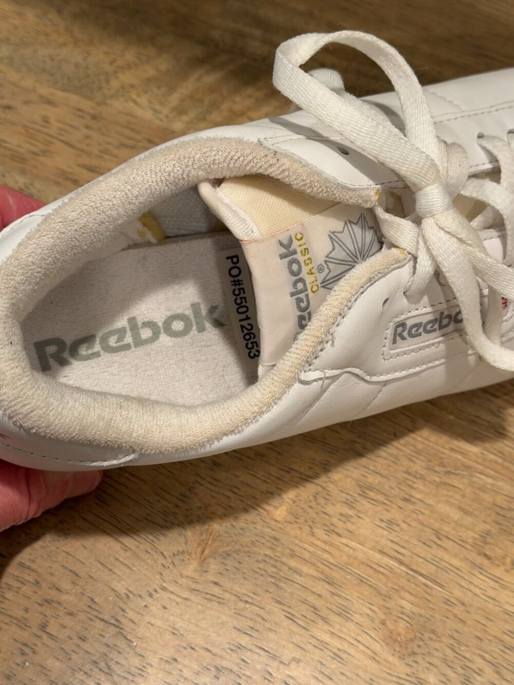 Vintage Reebok Classic White Leather Low Top Sneakers 8.5 - Picture 6 of 7